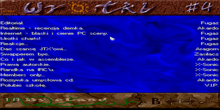 Wrotki 3 - menu główne